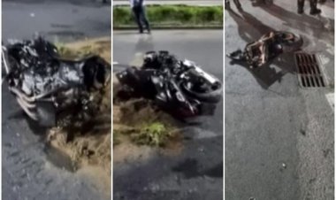 Motociclista morre em batida com poste na Avenida ACM