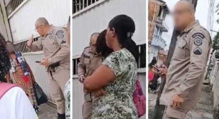 Policial fardado se descontrola e ameaça estudante que foi atropelada