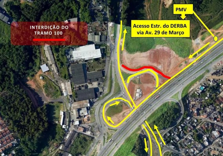 BR-324 / Estrada do Derba: Tráfego é alterado neste terça-feira (7)