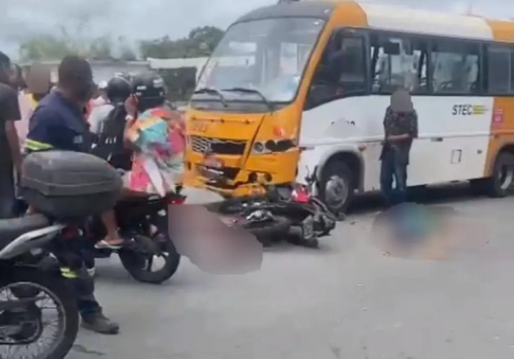 Jardim Cajazeiras: Suspeitos de assaltos são baleados e colidem em ônibus