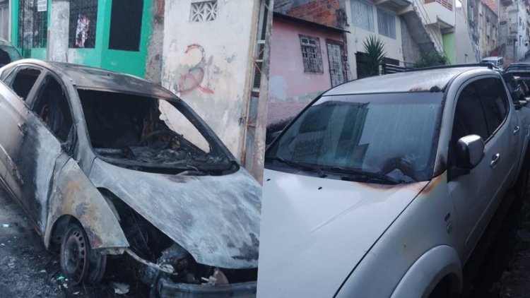 Ao menos cinco veículos são incendiados em bairro de Salvador que sofre com guerra do tráfico