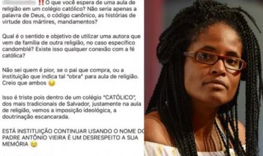 Escola católica é criticada após usar livro de Djamila Ribeiro em aula