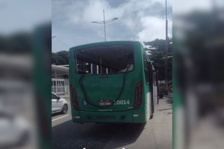 Ônibus que levava torcedores do Vitória é bombardeado em Salvador