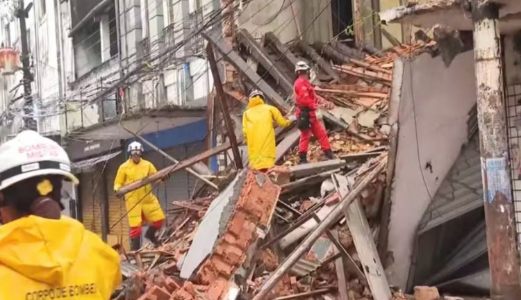 Chuva em Salvador causa desabamentos e uma morte