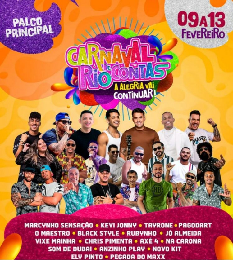 Programação do carnaval 2024 em  Rio de Contas