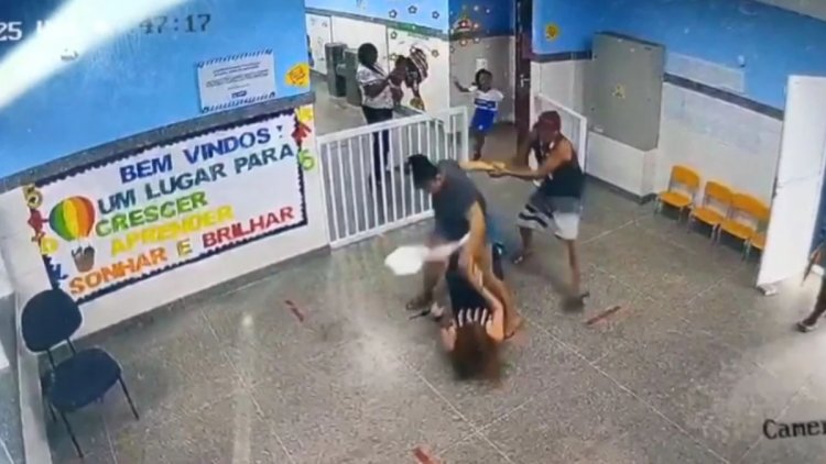 Vídeo: mãe de aluna agride diretora em escola de Salvador
