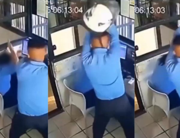 Vídeo: Mulher é agredida com capacete por colega de trabalho em Salvador
